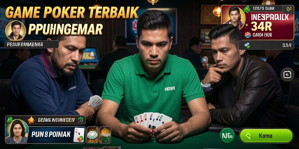 Gameplay menarik dalam aplikasi Poker 34R yang seru.