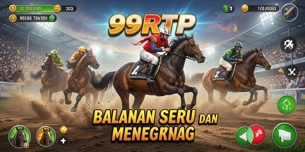 Gambaran gameplay balapan yang menegangkan di 99RTP.