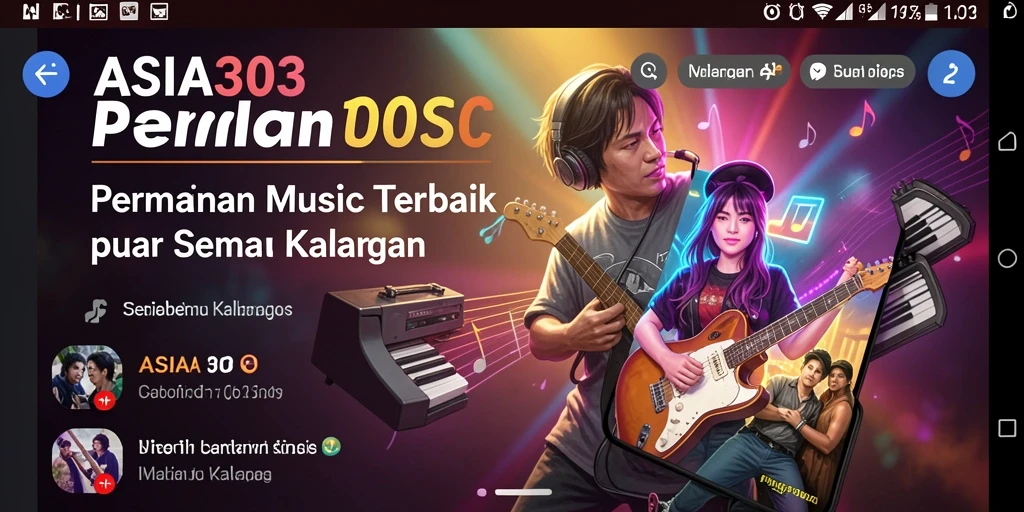 Tampilan gameplay ASIA303 yang dinamis dan menarik dengan beragam pilihan lagu.