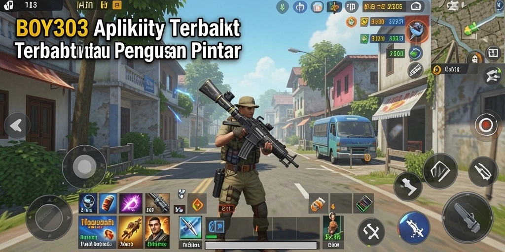 Tampilan antarmuka pengguna BOY303 yang memudahkan navigasi.