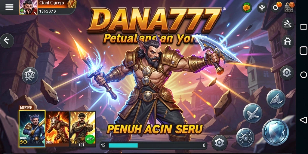 Tampilan aksi mendebarkan di DANA777 dengan grafis menawan.
