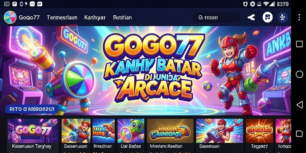 Screenshot GOGO77 menampilkan aksi gameplay Arcade yang seru.
