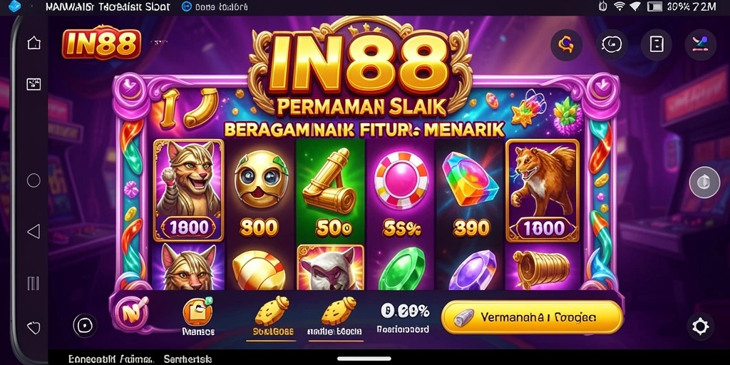 Tampilan dinamis dan mengasyikkan dari gameplay Slot IN88.