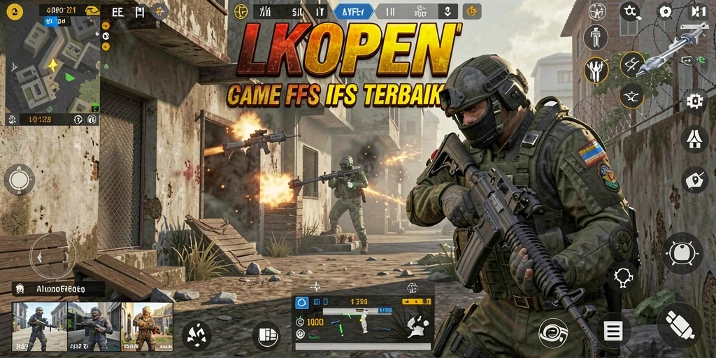Gameplay LKOPEN yang intens dan mendebarkan saat bertempur.