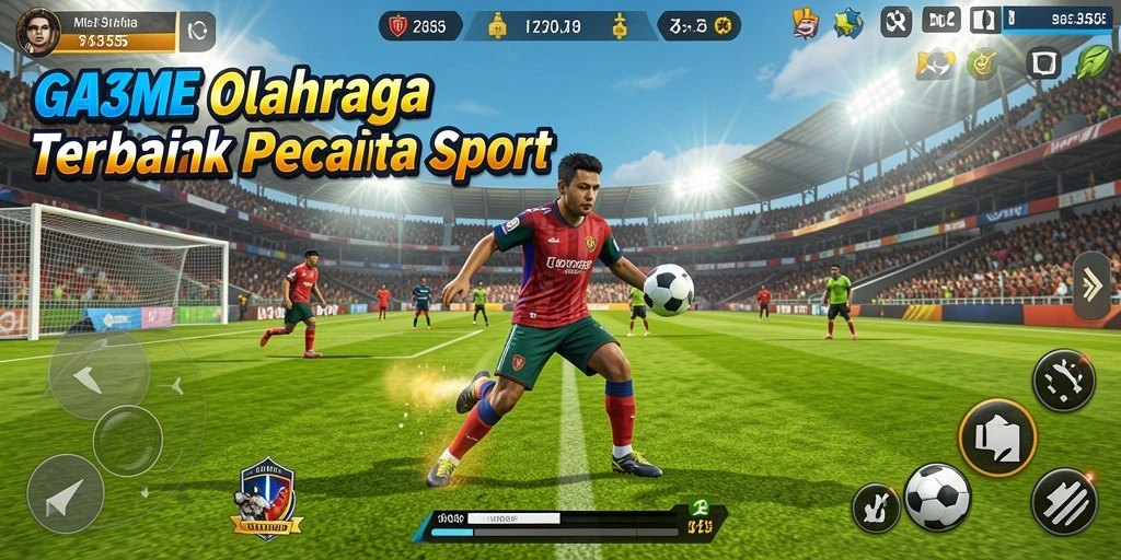 Tampilan gameplay seru dari ME355 dalam aksi olahraga.