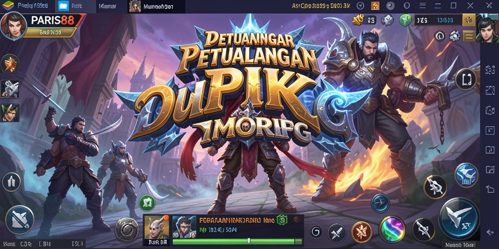 Menampilkan aksi seru dalam gameplay MMORPG PARIS88.