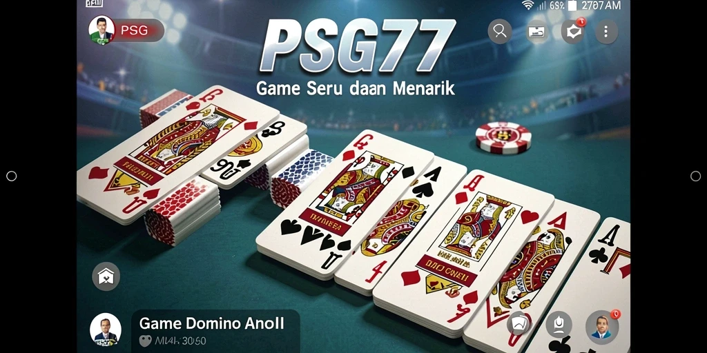 Tampilan permainan Domino yang seru di PSG77.