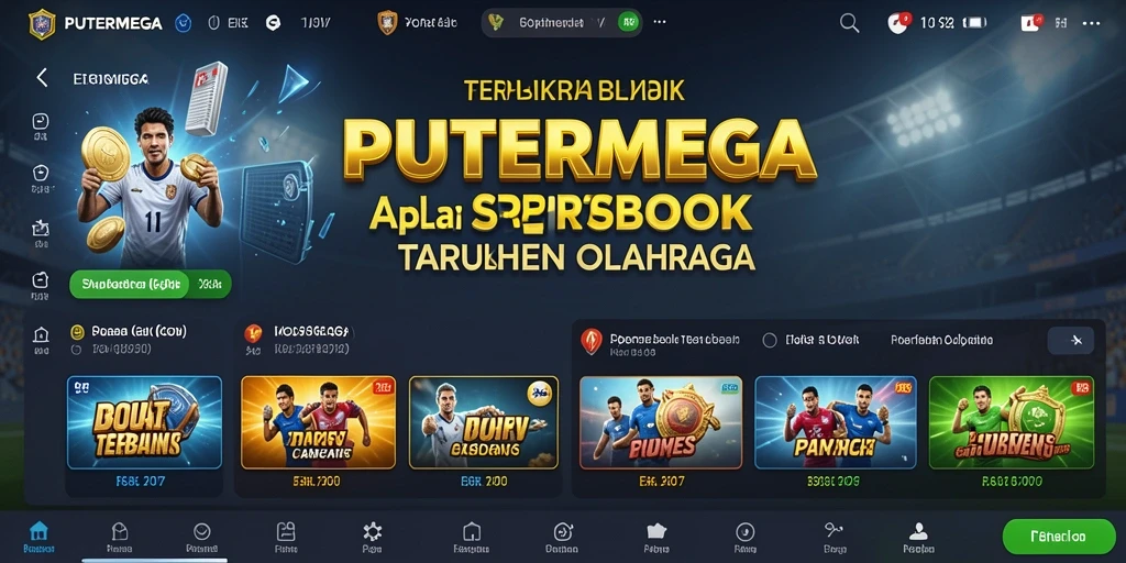 Screenshot utama PUTERMEGA menampilkan fitur taruhan langsung yang menarik.