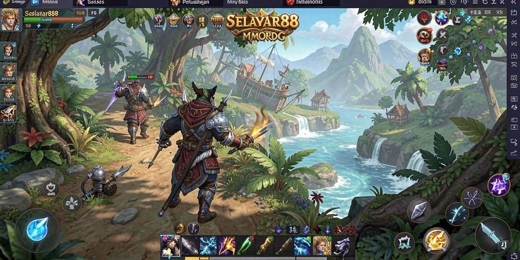 Tampilan gameplay SELAYAR88 yang penuh aksi dan petualangan di dunia MMORPG.