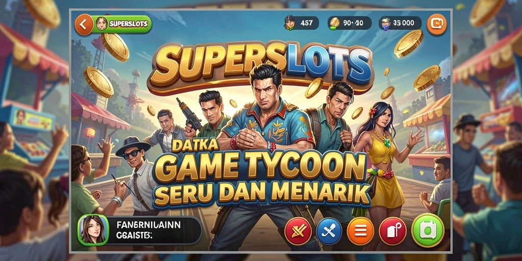 Tampilan menarik dari gameplay <strong>SUPERSLOTS</strong> yang menampilkan berbagai mesin slot.